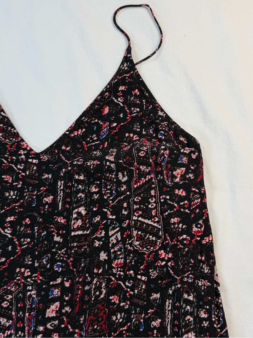 Aritzia Wilfred Free Boho Floral Spaghetti Strap Mini Dress Size Small - Picture 3 of 11